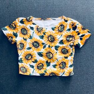 Sunflower Crop Top